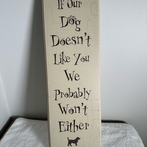 Dog Lover Wooden Sign